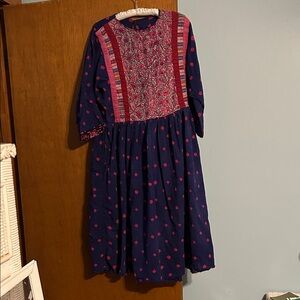 Navy and Pink women’s Dress